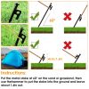 Tent Stakes Camping Hammer Tent Pegs Set Camping Accessories Kit With 9.84Ft Reflective Ropes For Camping Hiking Canopy