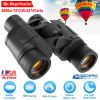 Portable Hd Binoculars With Fmc Lens Low Light Night Vision Telescope For Bird Watching Hunting Sports Events Concerts Adventure W/ Shoulder Strap Bag