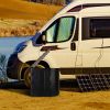 Foldable Emergency Toilet Portable Porta Potty For Car Travel Camping Boating Hiking Cleanable Travel Commode With Lid Carry Bag 1 Roll Garbage Bags
