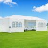 30′L × 10′W × 8.2′H Outdoor Waterproof Canopy Gazebo Patio Party Tent With 6 Window Sidewalls, 2 Zipper Walls For Wedding, Backyard Event & Temporary