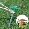 Tent Pegs Ropes Set 20Pcs 9.8In Heavy Duty Tent Stakes Nails Spike With 4X 9.8Ft Nylon Ropes Tent Pop Up Canopy Stakes