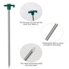 Tent Pegs Ropes Set 20Pcs 9.8In Heavy Duty Tent Stakes Nails Spike With 4X 9.8Ft Nylon Ropes Tent Pop Up Canopy Stakes