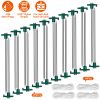 Tent Pegs Ropes Set 20Pcs 9.8In Heavy Duty Tent Stakes Nails Spike With 4X 9.8Ft Nylon Ropes Tent Pop Up Canopy Stakes