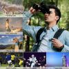 Portable Zoom Binoculars With Fmc Lens Low Light Night Vision For Bird Watching Hunting Sports Events Concerts Adults Kids