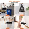 4 Rolls Black Garbage Bags 6.18 Gallons Unscented Disposable Trash Bags Portable Leak Resistant Trash Can Liners For Bathroom Office Kitchen Bedroom C