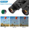 Portable Hd Binoculars With Fmc Lens Low Light Night Vision Telescope For Bird Watching Hunting Sports Events Concerts Adventure W/ Shoulder Strap Bag
