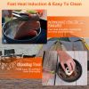 16Pcs Camping Cooking Ware Set Camping Stove Cookware Kit Aluminum Pot Pan Kettle Set With Bowls Knife Fork Spoon Carabiner Spatula Cutting Board For
