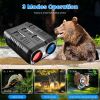 Night Vision Goggles 4K Full-Color Binoculars 10X Zoom With 2624Ft Viewing Range 3\'\' Screen 64G Mmc Card Wifi App Control Save Photo And Video For C