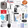 125Pcs Survival Kits Professional Emergency Survival Gear Tactical First Aid Kit Supplies For Outdoor Adventure Camping Hiking Hunting