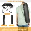 Foldable Camping Table Portable Picnic Table Lightweight Travel Desk With Cup Holder Carrying Bag
