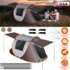 3-4 Person Pop Up Tent Automatic Setup Camping Tent Waterproof Instant Setup Tent With 4 Tent Poles 2 Mosquito Net Windows Carrying Bag For Hiking Cli