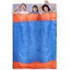 3 People Sleeping Bag For Adult Kids Lightweight Water Resistant Camping Cotton Liner Cold Warm Weather Indoor Outdoor Use 3 Season With Sack For Spri