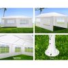 20′L × 10′W × 8.2′H Outdoor Waterproof Canopy Gazebo Patio Party Tent With 4 Window Sidewalls, 2 Zipper Walls For Wedding, Backyard Event & Temporary