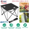 Foldable Camping Table Portable Picnic Table Lightweight Travel Desk With Cup Holder Carrying Bag