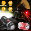 8000Lm Bike Front Light Waterproof Led Bicycle Headlamp Cycling Rear Safety Flashlight Set