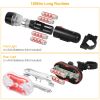 8000Lm Bike Front Light Waterproof Led Bicycle Headlamp Cycling Rear Safety Flashlight Set