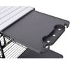 Folding Camping Kitchen Table, Portable Outdoor Cooking Station With Heat Resistant Top, 4 Side Tables & Lower Storage Rack For Picnic, Tailgating & C