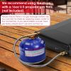 3 Burner Camping Stove 20000 Btu Portable Foldable Propane Stove With Toast Tray Windshield Portable Handle Outdoor Cooking Gas Stove For Rv Camping B
