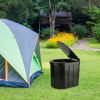 Foldable Emergency Toilet Portable Porta Potty For Car Travel Camping Boating Hiking Cleanable Travel Commode With Lid Carry Bag 1 Roll Garbage Bags