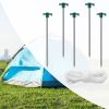 Tent Pegs Ropes Set 20Pcs 9.8In Heavy Duty Tent Stakes Nails Spike With 4X 9.8Ft Nylon Ropes Tent Pop Up Canopy Stakes