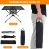 Portable Folding Camping Table Foldable Beach Table Aluminum Alloy Frame With 2 Cup Holders 2 Side Pockets Carry Bag For Picnic Camping Hiking Beach B