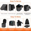Foldable Emergency Toilet Portable Porta Potty For Car Travel Camping Boating Hiking Cleanable Travel Commode With Lid Carry Bag 1 Roll Garbage Bags