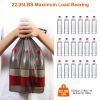 4 Rolls Black Garbage Bags 6.18 Gallons Unscented Disposable Trash Bags Portable Leak Resistant Trash Can Liners For Bathroom Office Kitchen Bedroom C