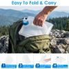 10L/2.64Gal Collapsible Water Container With Spigot Foldable Water Storage Bag With Handle Portable Camping Water Jug For Hiking Rv Emergency Prepared