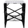 Folding Camping Kitchen Table, Portable Outdoor Cooking Station With Heat Resistant Top, 4 Side Tables & Lower Storage Rack For Picnic, Tailgating & C