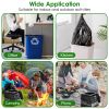 4 Rolls Black Garbage Bags 5.3 Gallons Unscented Disposable Trash Bags Portable Leak Resistant Trash Can Liners For Bathroom Office Kitchen Bedroom Ca