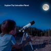 Refractive 90X Astronomical Monocular Telescope For Kids And Lunar Beginners For Hd Viewing Space Star Moon Tripod 2 Eyepieces
