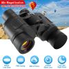 Portable Hd Binoculars With Fmc Lens Low Light Night Vision Telescope For Bird Watching Hunting Sports Events Concerts Adventure W/ Shoulder Strap Bag