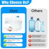 10L/2.64Gal Collapsible Water Container With Spigot Foldable Water Storage Bag With Handle Portable Camping Water Jug For Hiking Rv Emergency Prepared