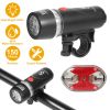 8000Lm Bike Front Light Waterproof Led Bicycle Headlamp Cycling Rear Safety Flashlight Set