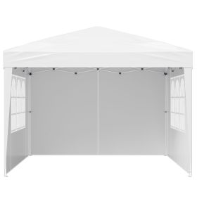 Pop Up Canopy, 10 x 10 FT Instant Canopy Portable Gazebo with 3 Sidewalls & 2 Ventilated Windows
