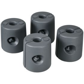 HDPE Tent Weights Set of 4 Canopy Anchors Fillable with Water or Sand 104LBS for Stability Outdoor Use