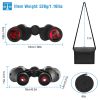 Portable Hd Binoculars With Fmc Lens Low Light Night Vision Telescope For Bird Watching Hunting Sports Events Concerts Adventure W/ Shoulder Strap Bag