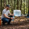 10L/2.64Gal Collapsible Water Container With Spigot Foldable Water Storage Bag With Handle Portable Camping Water Jug For Hiking Rv Emergency Prepared