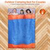 3 People Sleeping Bag For Adult Kids Lightweight Water Resistant Camping Cotton Liner Cold Warm Weather Indoor Outdoor Use 3 Season With Sack For Spri
