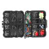 188Pcs Fishing Accessory Kit Portable Fishing Set Including Jig Hooks Sinker Weights Spoon Lure Removable Split Shot W/ Tackle Box