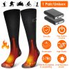 Electric Heated Socks For Men Women Battery Powered Heated Socks Rechargeable Feet Warmer With 4 Temperature Levels Indoor Outdoor Machine Washable