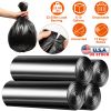 4 Rolls Black Garbage Bags 6.18 Gallons Unscented Disposable Trash Bags Portable Leak Resistant Trash Can Liners For Bathroom Office Kitchen Bedroom C