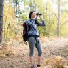 Portable Hd Binoculars With Fmc Lens Low Light Night Vision Telescope For Bird Watching Hunting Sports Events Concerts Adventure W/ Shoulder Strap Bag