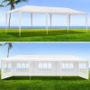 30′L × 10′W × 8.2′H Outdoor Waterproof Canopy Gazebo Patio Party Tent With 6 Window Sidewalls, 2 Zipper Walls For Wedding, Backyard Event & Temporary