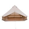 Oxford Bell Tent for Family Camping Spacious Yurt Tent with Stove Jack, 4 Season Glamping Shelter, Waterproof Oxford Hot Tent for 4-8 People