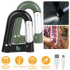 2200mAh Power Bank w/Emergency Flashlight Compass Carabiner-Shaped Hiking Camping Use