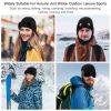 Unisex Knit Beanie Hat with Goggle Chunky Winter Warm Hat Skull Cap 4 Colors