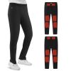 Winter Heated Pants for Men Women with 12 Heating Zones 5V USB Powered Heating Trouser with 3 Heating Levels Machine Washable for Outdoor Winter Activ