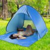 Pop Up Beach Tent Sun Shade Shelter Anti-UV Automatic Waterproof Tent Canopy for 2/3 Man w/ Net Window Storage Bag for Outdoor Beach Camping Fishing P