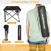 1Pc Foldable Camping Table Portable Picnic Table Lightweight Travel Desk with 2 Cup Holders Carrying Bag